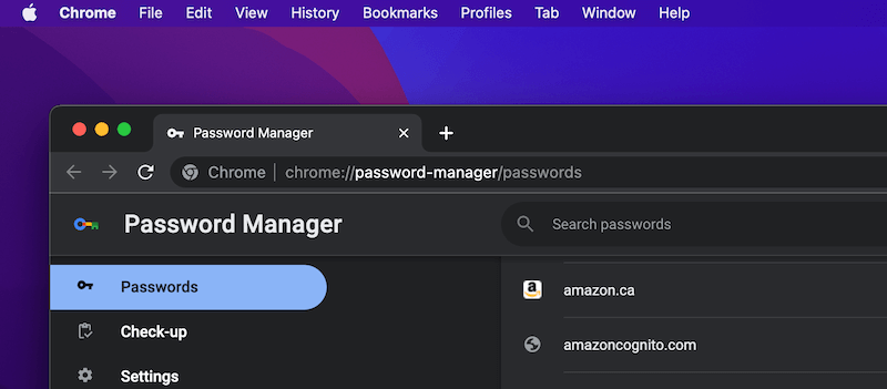 如何在Mac Chrome上查看保存的密碼