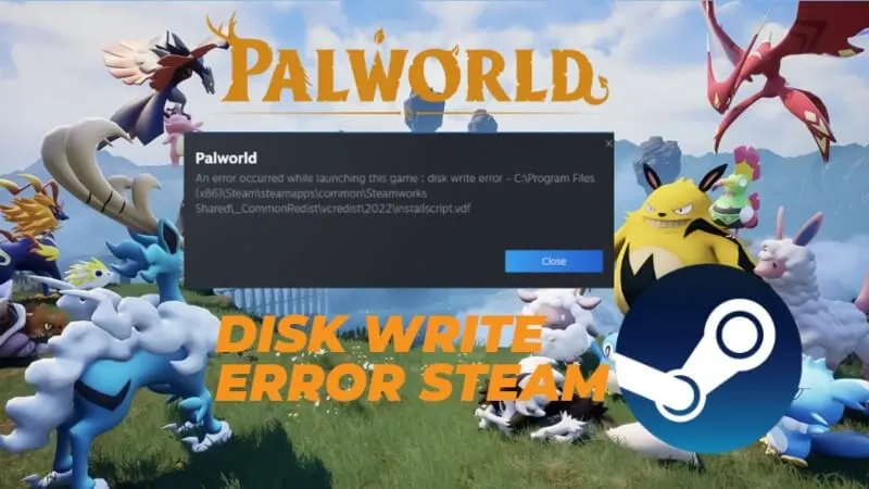 [固定]在Steam上启动时，Palworld磁盘写入错误