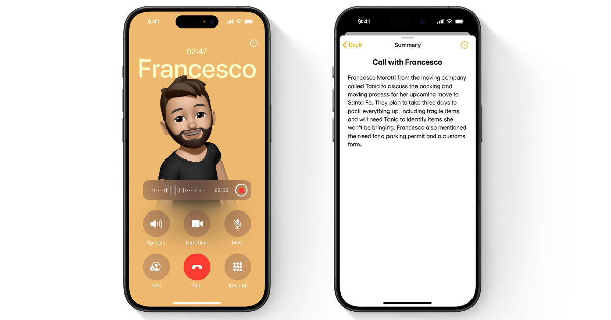 如何在iPhone上錄製電話（iOS 18.1）