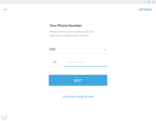 telegram login with phone number
