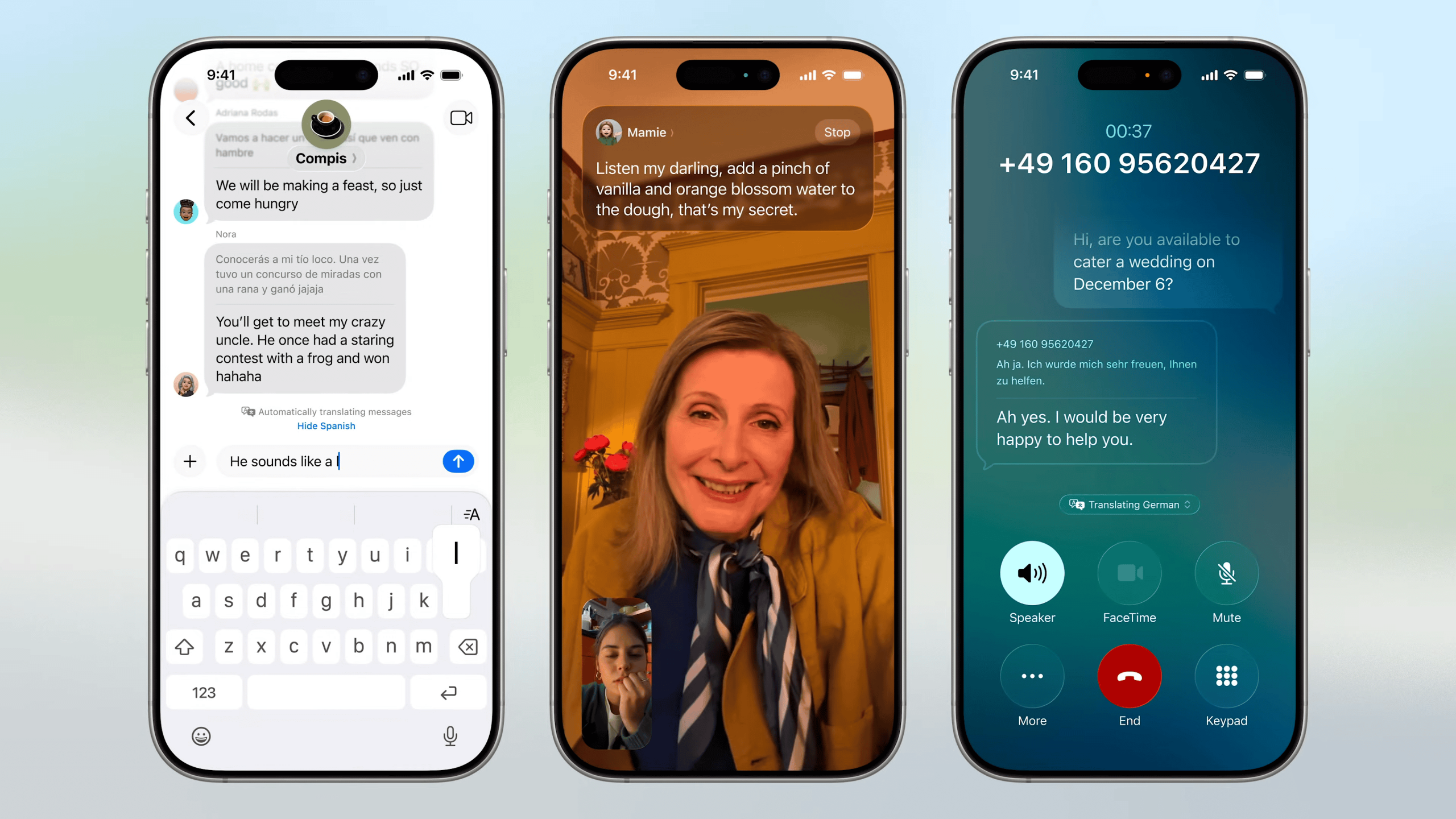 蘋果將實時翻譯添加到iOS 26：通話，消息和音樂升級
