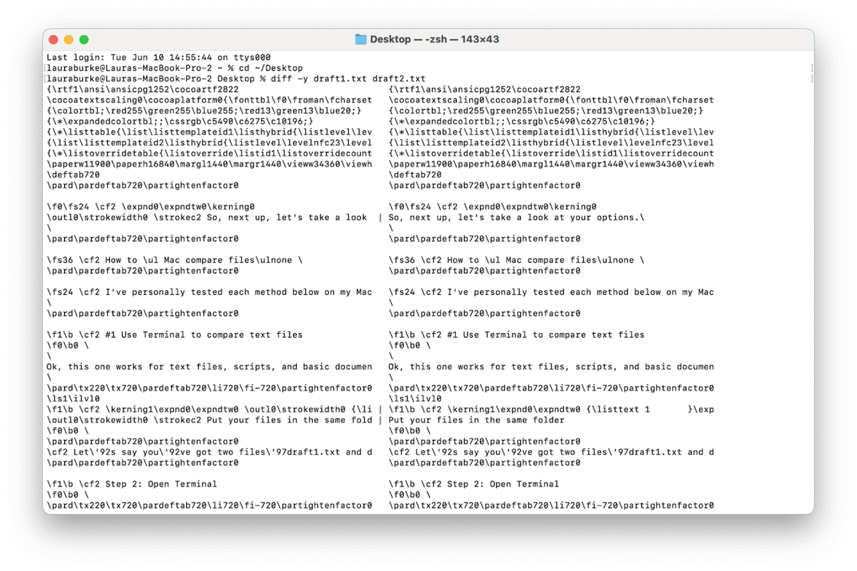 如何在Mac上比較兩個文件：完整的指南