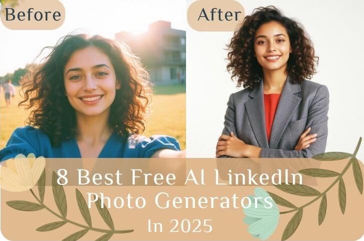 6最佳免费AI LinkedIn照片生成器在2025年：节省金钱和时间