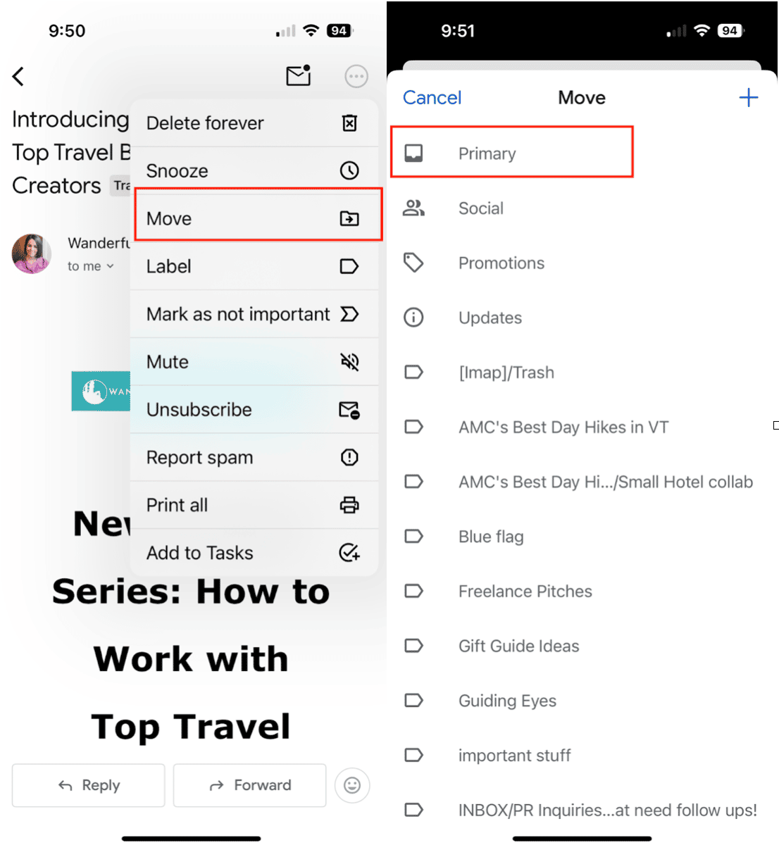 如何在iPhone上检索已删除的电子邮件