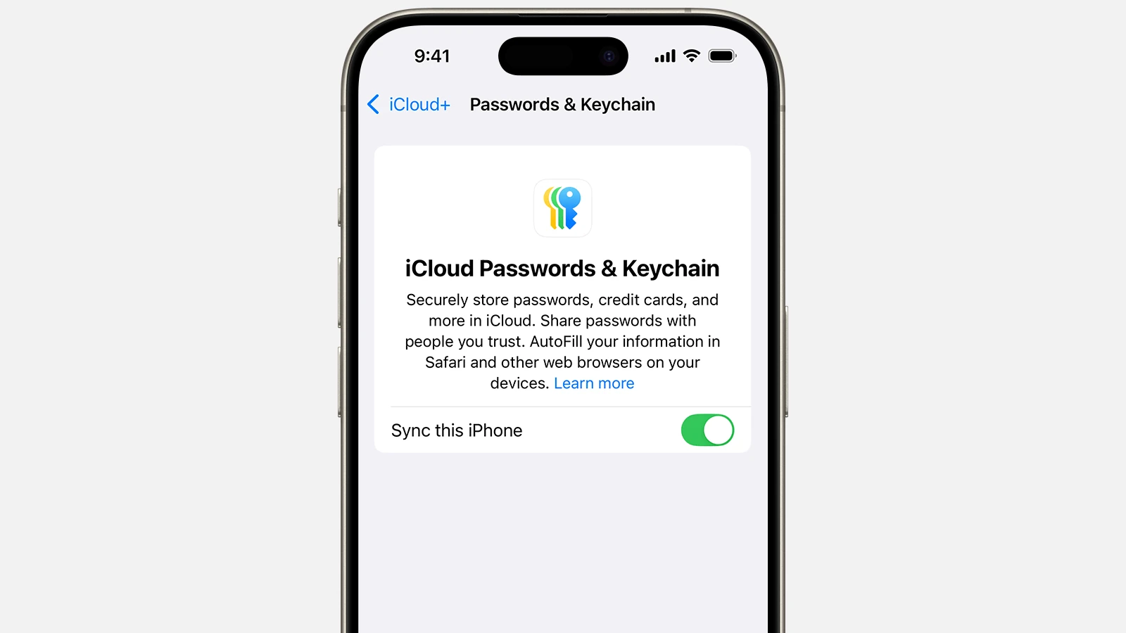 在iPhone上共享密碼