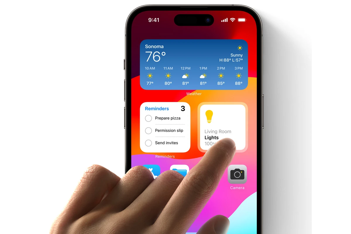 如何更改 iPhone 上的小部件大小
