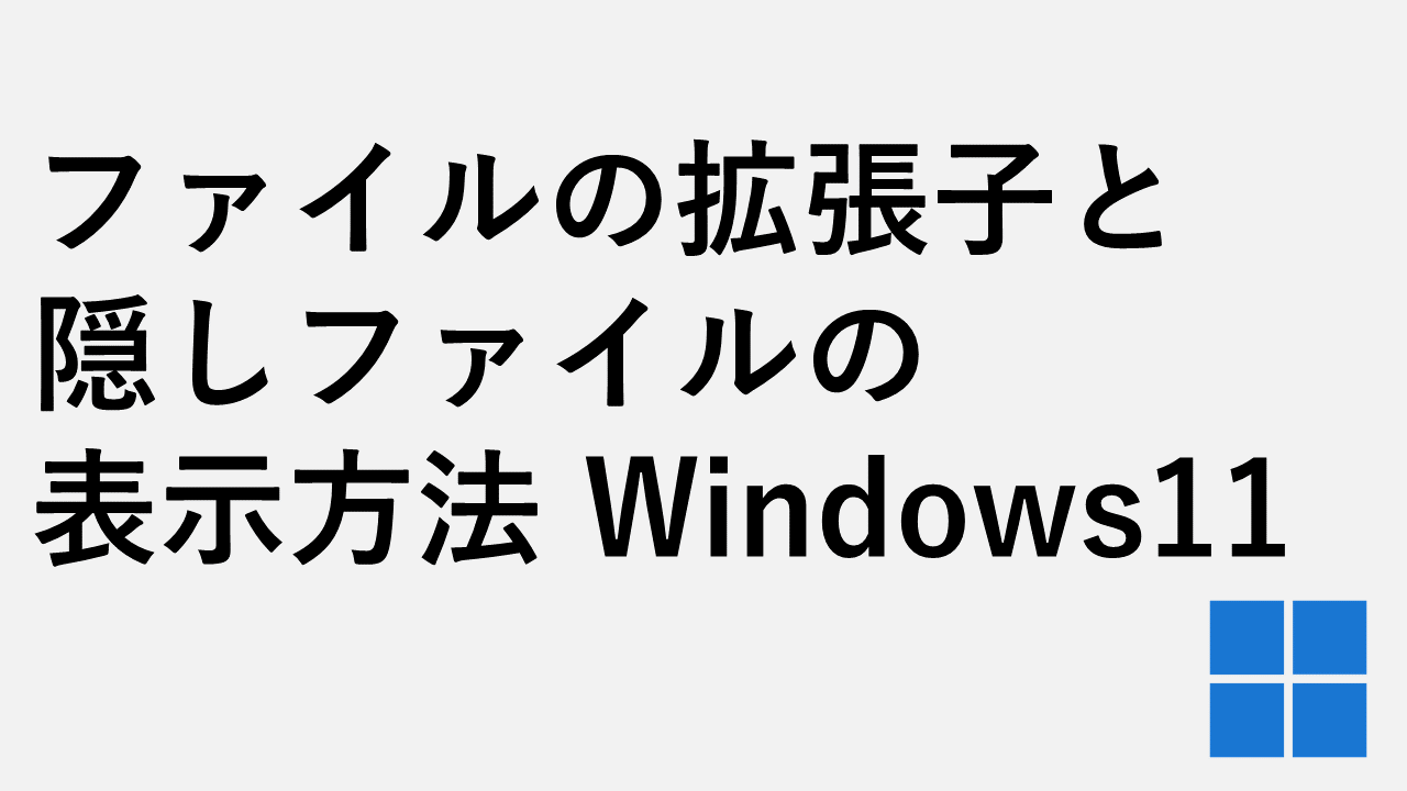 Windows11如何显示文件扩展名和隐藏文件
