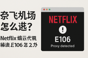 奈飞机场怎么选？Netflix 提示代理错误 E106 怎么办