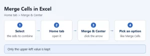 Excel merge cells steps.webp
